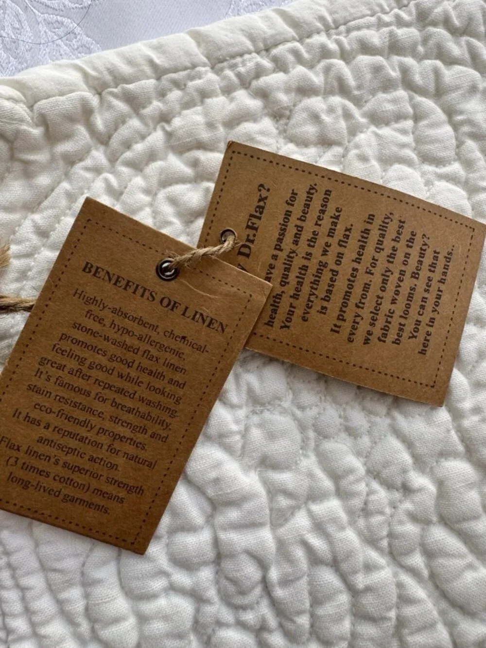 Dr Flax Ivory Linen Pillow Case Cover Slip 25